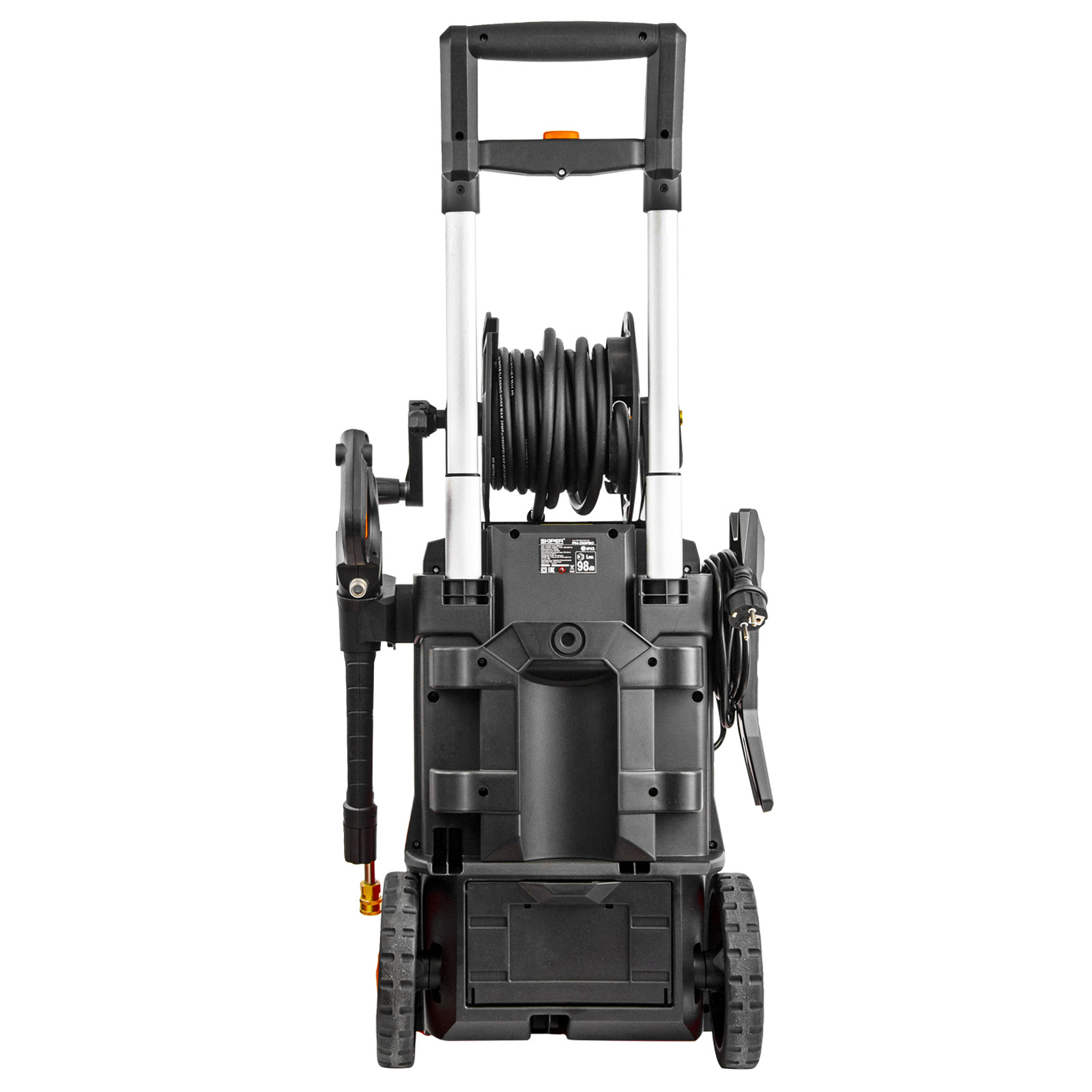 Мойка высокого давления SKIPER PM-210 PRO (2800 Вт, 210 Бар, бесщёт.двиг, 420 л/ч, катушка, щётка)