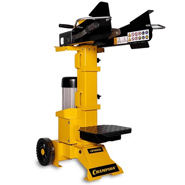 Дровокол Champion LSV6000, 2,7 кВт, 6 тонн, 97кг, +насадка для колки на 4 части