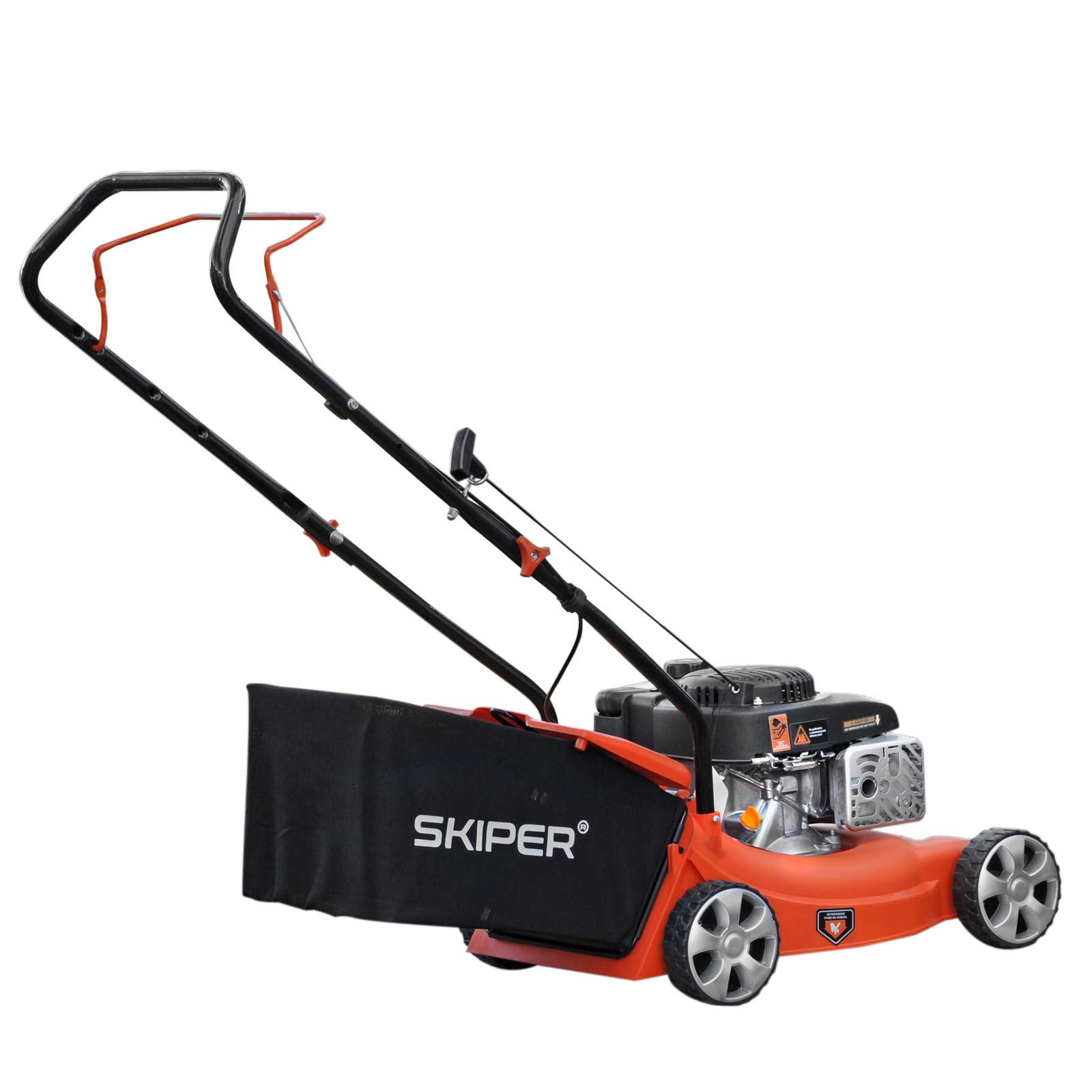 Газонокосилка бензиновая SKIPER GW401 (40 см, ручной, Loncin 3,5 лс, пласт дека, травосб.45 л, +НОЖ)