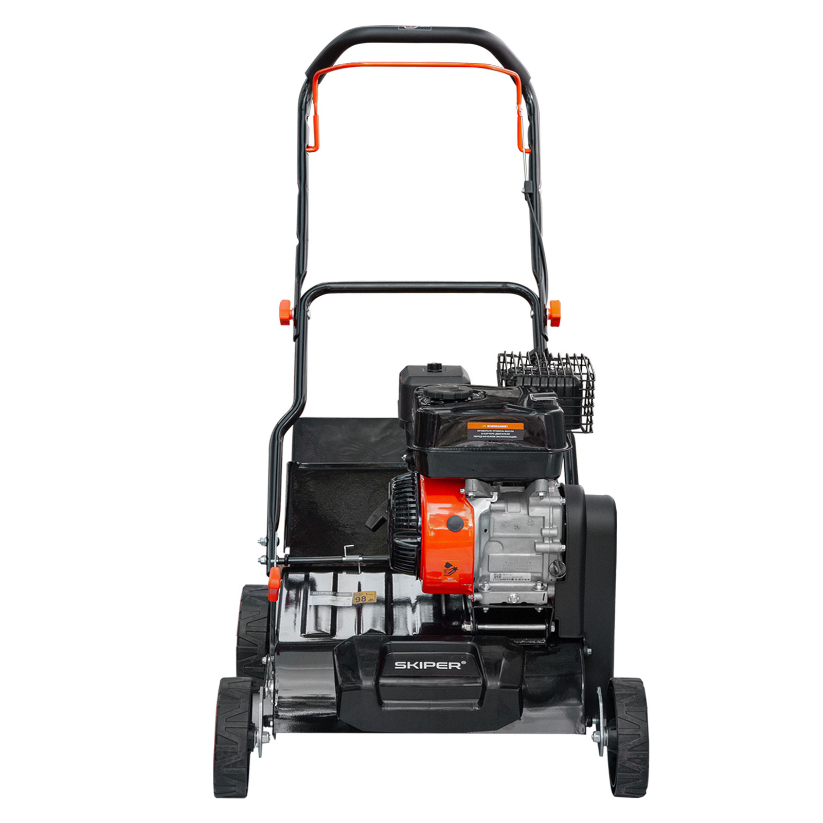 Аэратор-скарификатор Skiper AS400 (шир 40 см, 8 лс, 8 уров.обработки, ручн.привод, травосб.45 см)