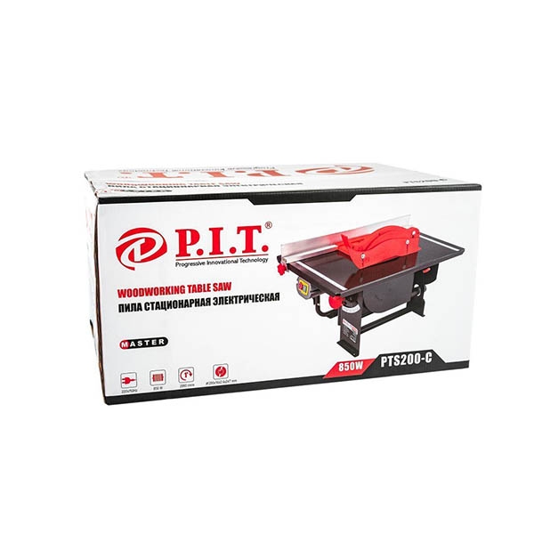 Пила стационарная дисковая электрическая P.I.T. PTS200-C, 850Вт, диск 200*16*2,4, стол