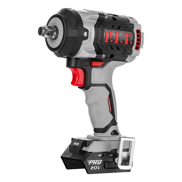 Гайковерт IMPACT PIW20H-600A аккум. бесщеточный P.I.T. SOLO, 20В, 600Нм, 1/2", 3ск, 0-2800уд/мин