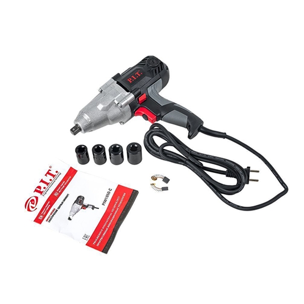 Гайковерт ударный электрический P.I.T. PIW1050-C, 220 В., 50Гц., квадрат,1/2", 2200 об/мин., 100/350Нм.