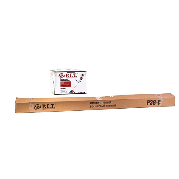 Триммер бензиновый P.I.T. P38-C, 1,7л.с, 38 см3, 4-такт, диск 40-зуб, ранцевый ремень, неразъемная штанга