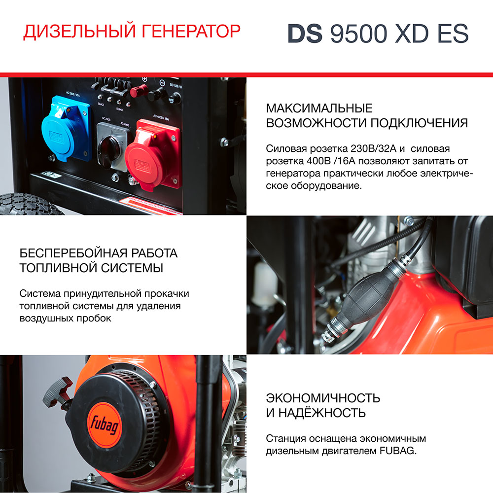 Генератор дизельный FUBAG DS 9500 XD ES