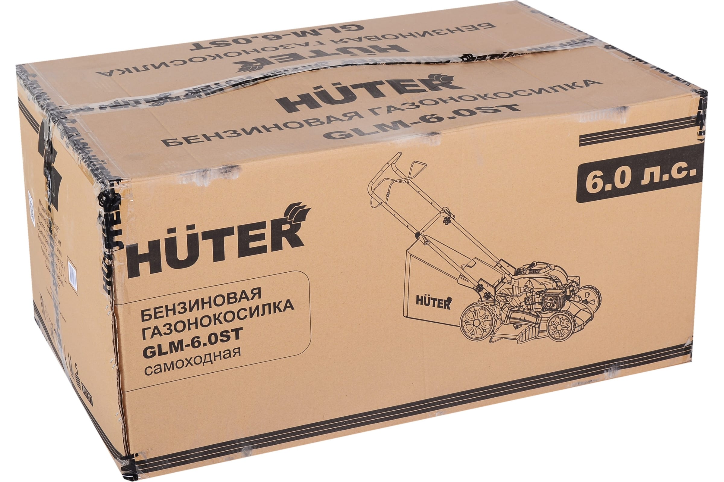 Газонокосилка бензиновая самоходная Huter GLM-6.0 ST