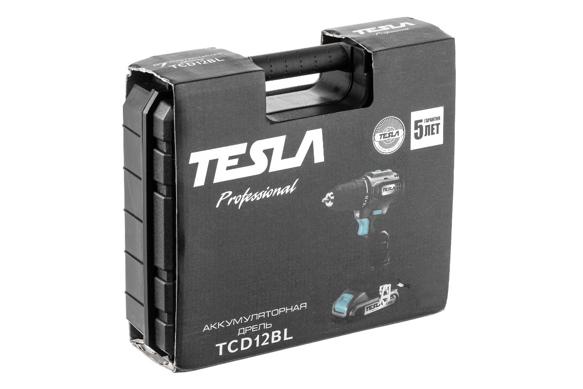 Дрель-шуруповерт аккумуляторная TESLA TCD12BL