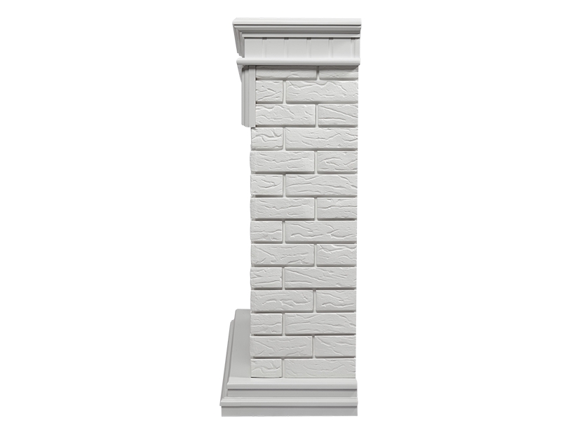 Портал Firelight Bricks 30 камень белый, белая эмаль