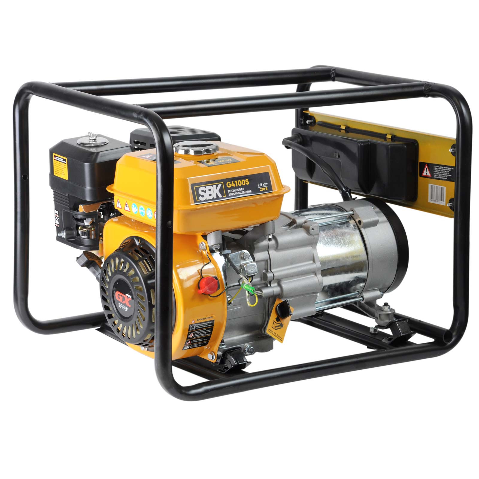 Электростанция SBK BG4100S (2.8кВт, 2х230В/16А/2.5кВт, бак 3.6л)