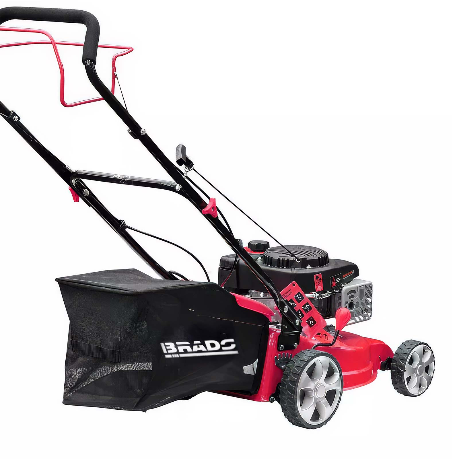 Газонокосилка бензиновая BRADO BL40S (40 см, самоход, 4 лс, сталь.дека, травосб.45 л)