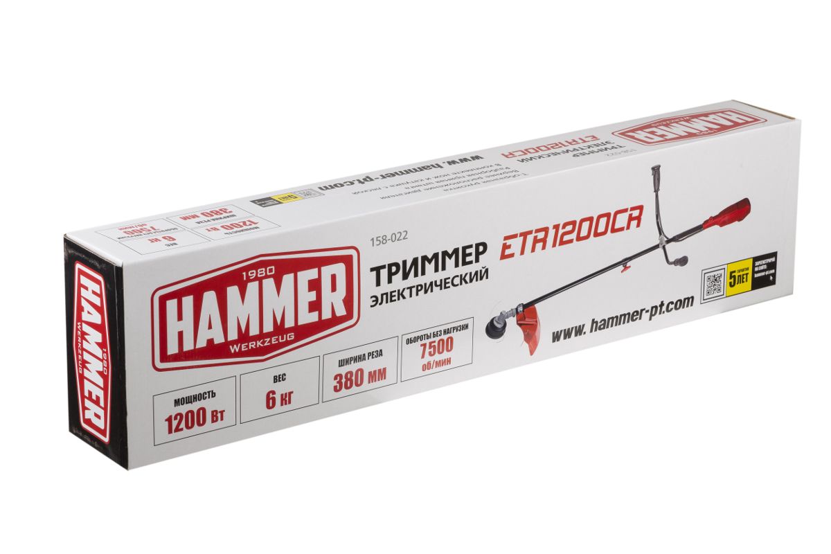 Триммер электрический Hammer ETR1200CR