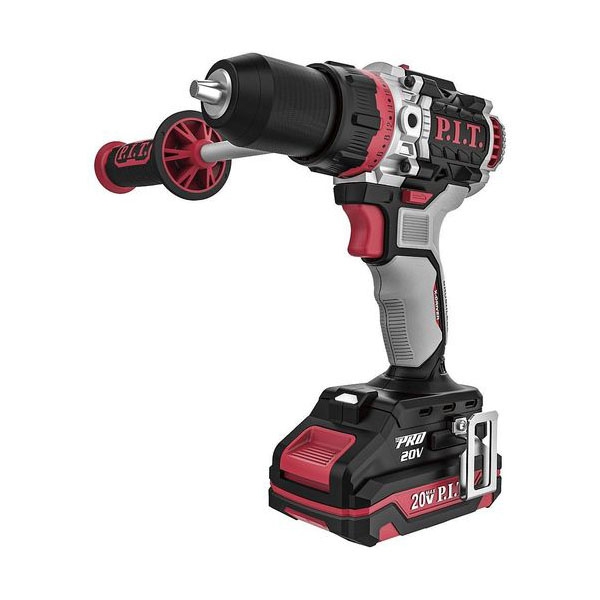 Дрель ударная бесщеточная аккумуляторная P.I.T. PSB20H-13D/3 X-Driver , 20 В, 0-300/0-2000 об/мин, 75 Hm, патрон 13 мм, 1 АКБ 4 Ач, ЗУ, кейс PIT