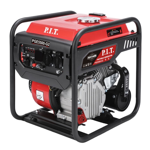 Генератор бензиновый инверторный P.I.T. PGE5500-G2 (5,5/5,0 кВт, 236см³, 4 такт, 2х220В, 12В, 23А)