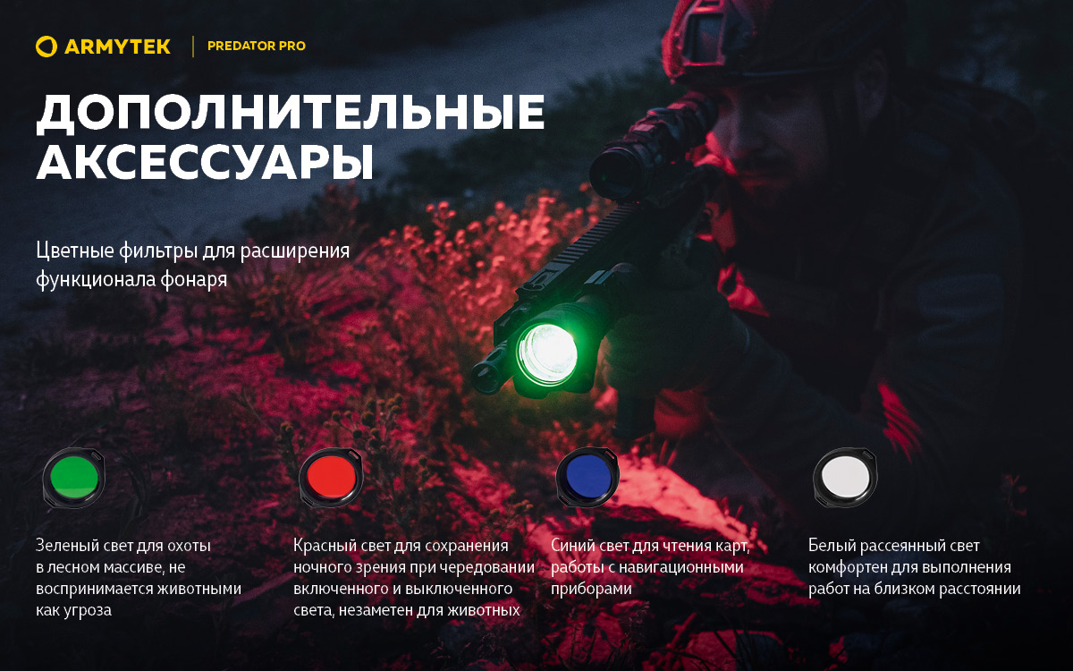Фонарь Armytek Predator Pro Magnet USB Теплый