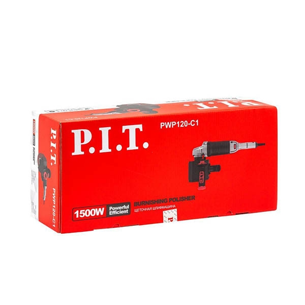 Щёточная шлифмашинка P.I.T. PWP120-C1, 220 В/50 Гц, 1500 Вт, 600-3500 об/мин