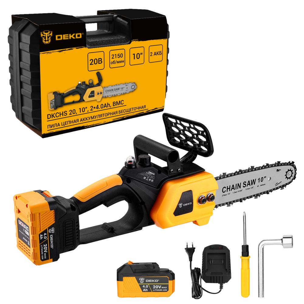 Пила цепная аккумуляторная DEKO DKCHS 20 081-2001