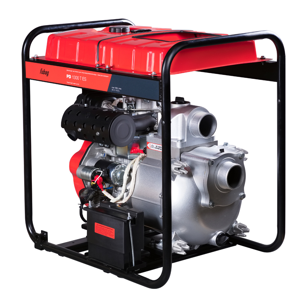 Мотопомпа для сильнозагрязненной воды FUBAG PD 1300T ES