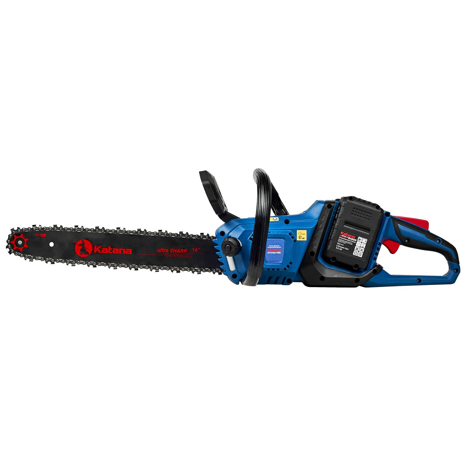 Пила цепная аккумуляторная KATANA DT2104-PRO(Бесщет, 42V, 2x4Ah, 40см, 0,375", 1,3мм, 56зв.,бесключ)