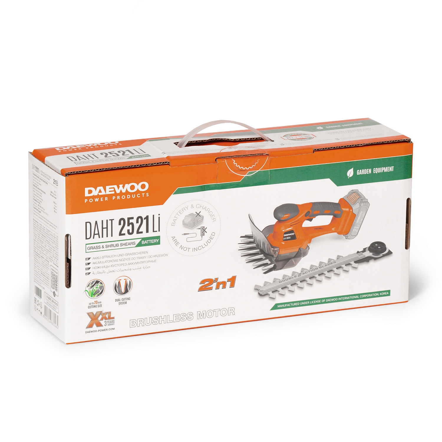 Ножницы-кусторез аккумуляторные DAEWOO DAHT 2521Li