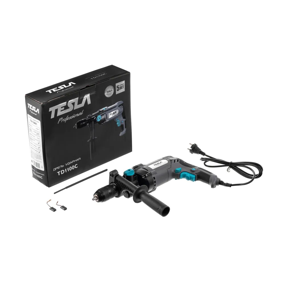 Дрель ударная TESLA TD1100С