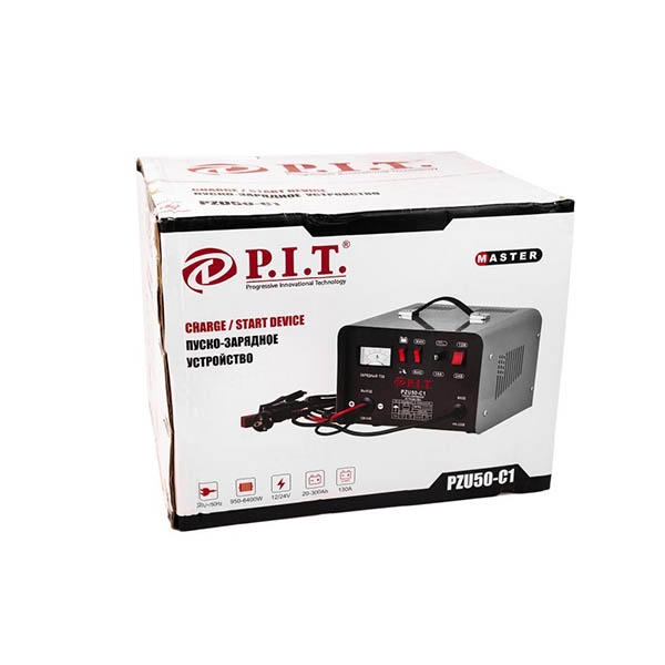 Устройство пуско-зарядное P.I.T. PZU50-C1, 0,95/6,4 кВт., ток.зар. 20/30А. max, 130А., 220В.,50Гц.