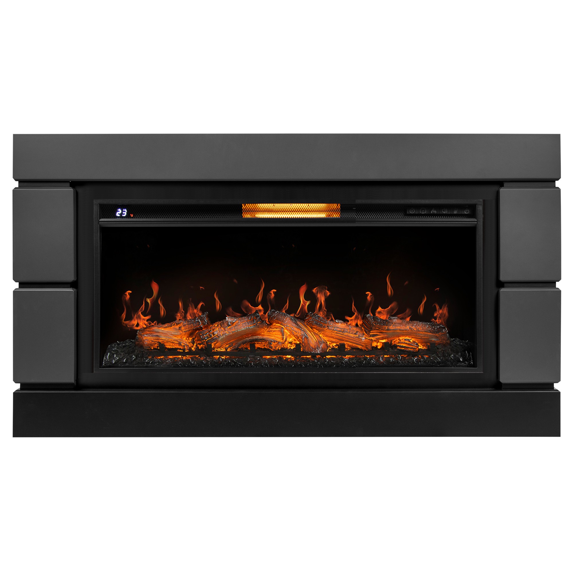 Каминокомплект: Очаг Royal Thermo Aurora RTFP/P-AR40LS, портал Moderno 42/40/36, графит