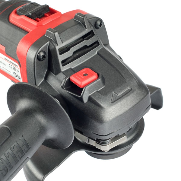 Аккумуляторная угловая шлифовальная машина FELISATTI FT1580, диск 125 мм (кейс, 2 аккум. 5,0 Ач, ЗУ 4А)