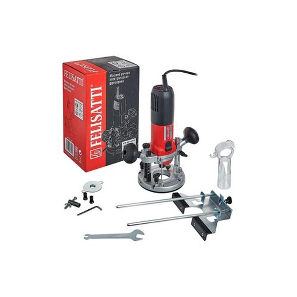 Фрезер FELISATTI FT6100, 40/1000,1000 Вт, цанга 6/8 мм, вертикальный ход фрезы 50 мм