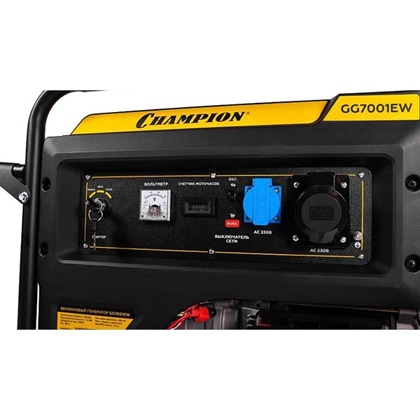 Генератор бензиновый Champion GG3300, 220 В/50 Гц, 12,5 кВт/17 лс, 459 см.куб., 25 л