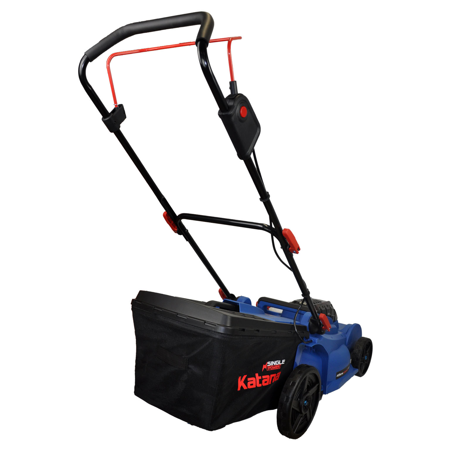 Газонокосилка аккумуляторная KATANA KW430 (43 см, 21В, бесщёт.двиг, мульчирование, 4А/ч*2акк*21В)