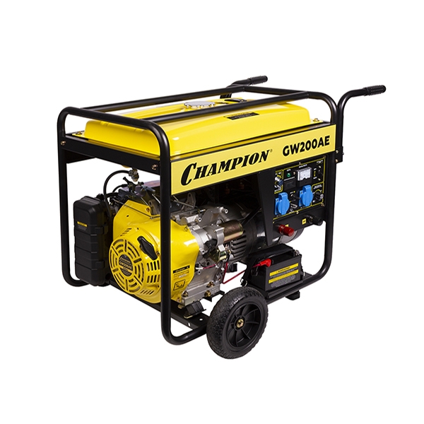 Генератор сварочный бензин. Champion GW200AE., 420мс. куб., 4-х такт.,11,7кВт., 16л.с., бак 25л., картер 1,1