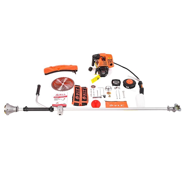 Триммер бензиновый P.I.T. P38-C, 1,7л.с, 38 см3, 4-такт, диск 40-зуб, ранцевый ремень, неразъемная штанга