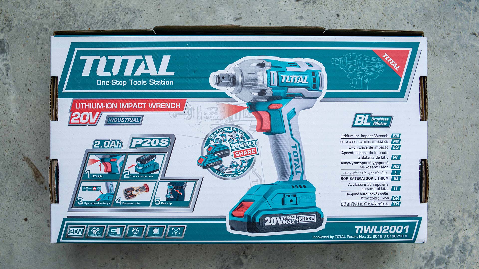 Гайковерт TOTAL TIWLI2001