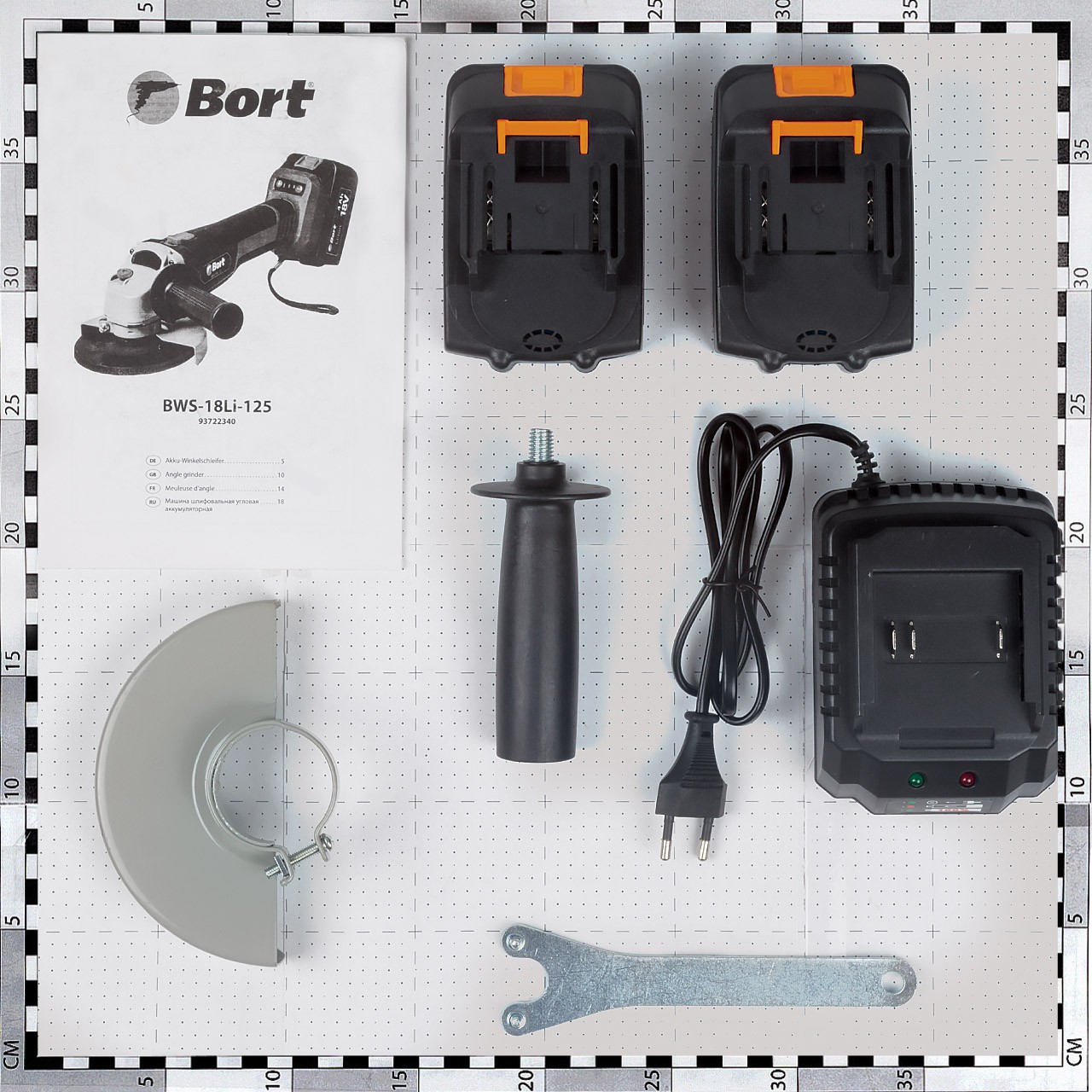 Углошлифмашина аккумуляторная Bort BWS-18Li-125