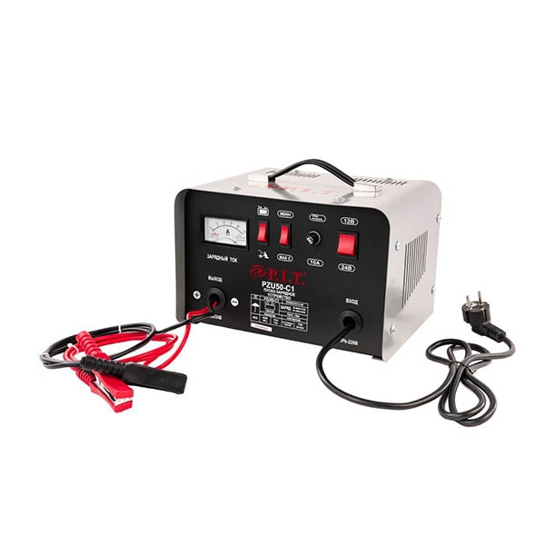 Устройство пуско-зарядное P.I.T. PZU50-C1, 0,95/6,4 кВт., ток.зар. 20/30А. max, 130А., 220В.,50Гц.