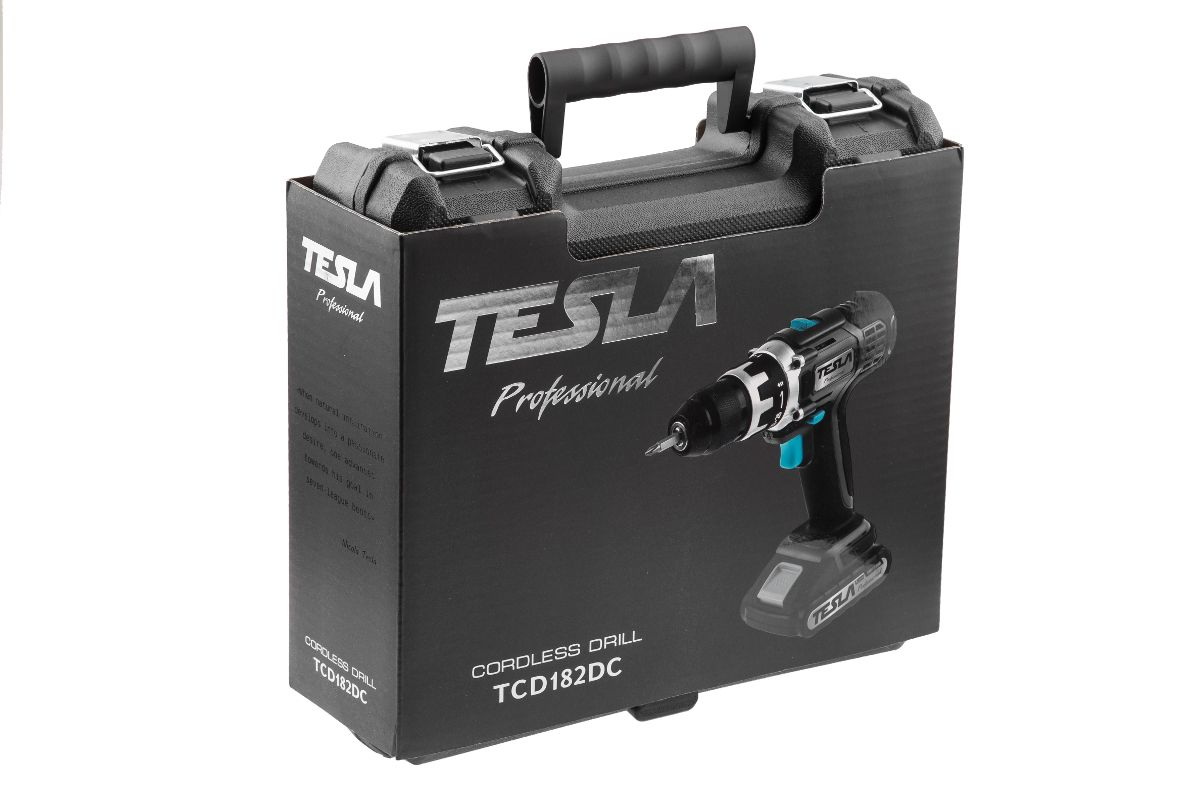 Дрель-шуруповерт аккумуляторная TESLA TCD182DC
