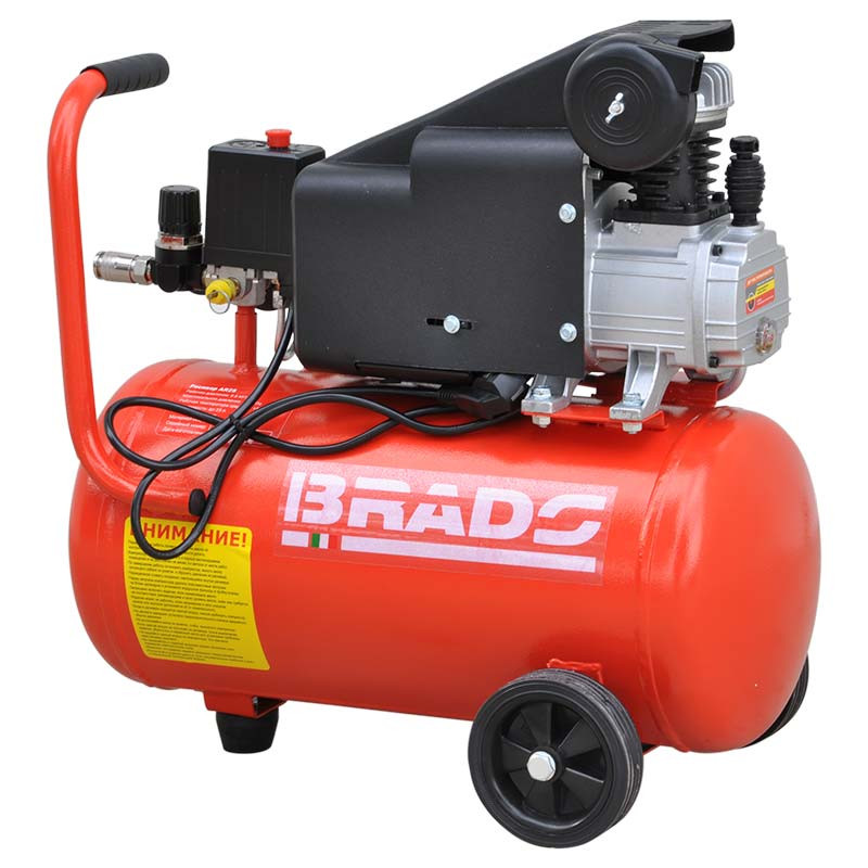 Воздушный компрессор BRADO AR25S (до 180 л/мин, 8 атм, 25 л, 230 В, 1.50 кВт)