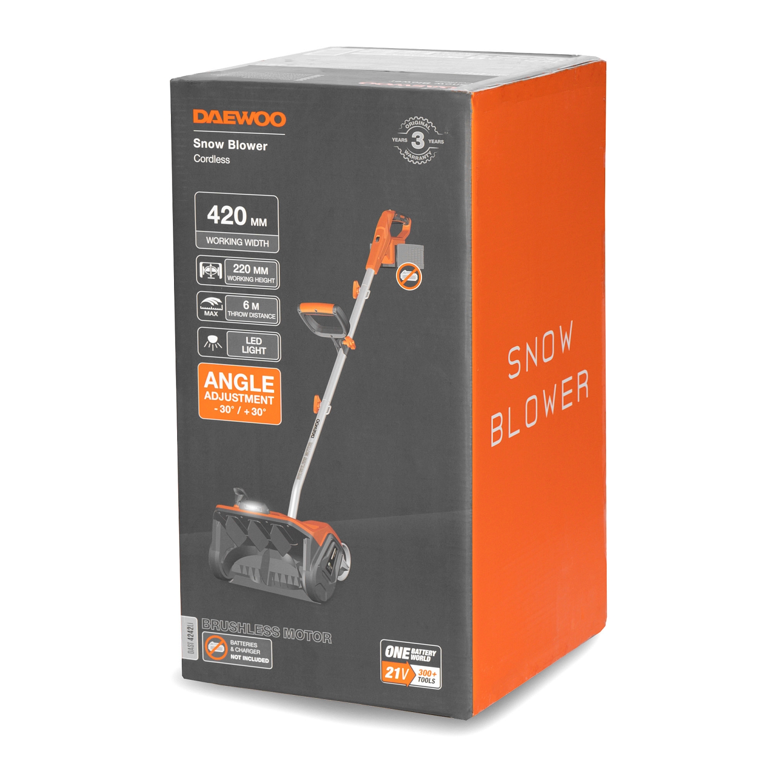 Снегоуборщик аккумуляторный DAEWOO DAST 4242Li