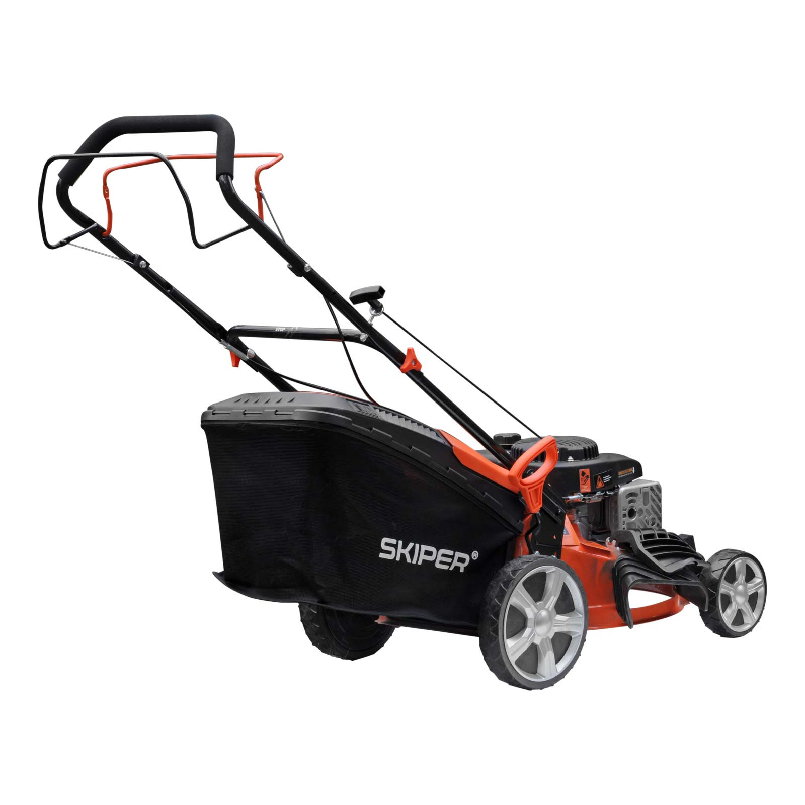 Газонокосилка бензиновая SKIPER GW461S (46 см, самох, Loncin 4лс, мульч, стал.дека, тр-сб.60 л,+НОЖ)