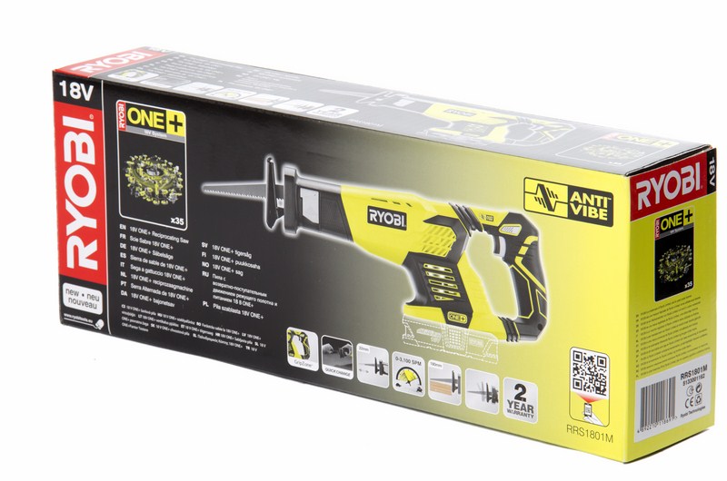 ONE + / Пила сабельная RYOBI RRS1801M (без батареи)
