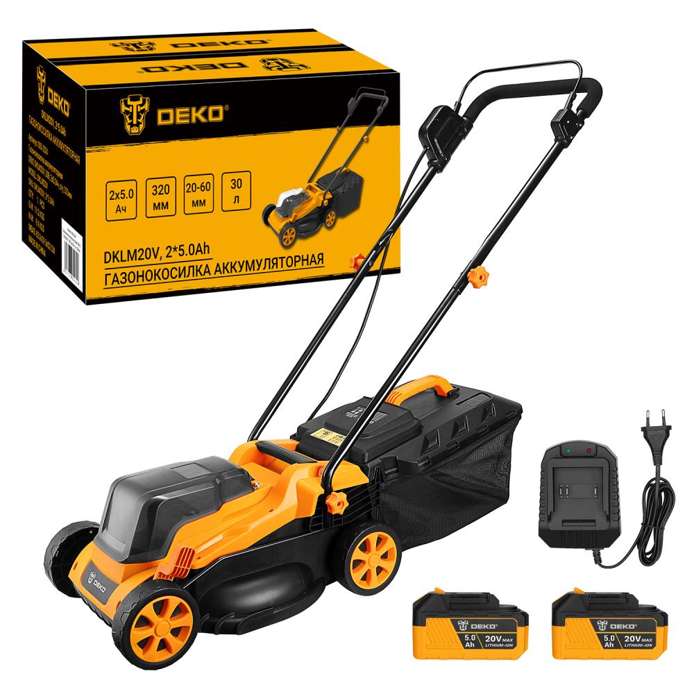 Газонокосилка аккумуляторная DEKO DKLM20V 085-2024