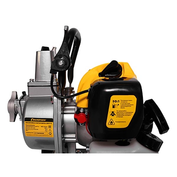 Водяной насос Champion GP 27-II, 0,9кВт./1,22л.с., 32,6 см.куб., 130л/мин., бак0,95л.